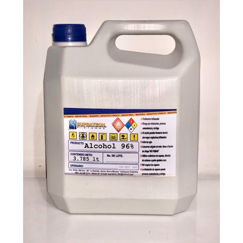 el alcohol al 96 desinfecta