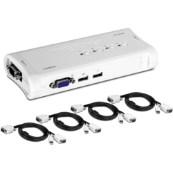 Conmutador KVM de 4 Puertos...