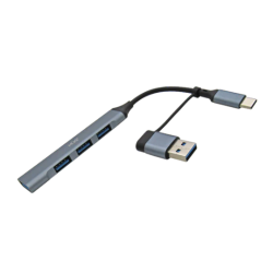 Hub USB 3.0 Xue Gris con 1...