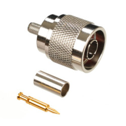 Conector RP Tipo N para RG58 y Series de Cables 195 de Belden