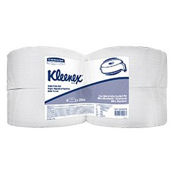 Papel Higiénico Doble Hoja Kleenex Blanco x 4 rollos x 250 mts Dispensado - Rollo Jumbo (HOJA DOBLE) Papel Higiénico Doble Hoja Kleenex Blanco x 4 rollos x 250 mts Dispensado - Rollo Jumbo (HOJA DOBLE)
