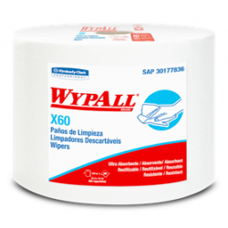 Wypall X60 Jumbo x 1 Rollo x 890 Paños (300 mt)(29,4 x 29 cm)-TRABAJO LIVIANO Y MULTIUSOS Wypall X60 JUMBO Wypall X60 Jumbo x 1 Rollo x 890 Paños (300 mt)(29,4 x 29 cm)-TRABAJO LIVIANO Y MULTIUSOS Wypall X60 JUMBO