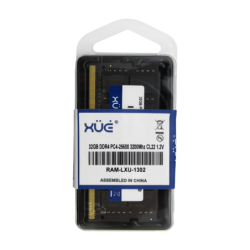 XUE® RAM DDR4 32GB 3200MHz para Laptop - PC4-25600, CL22, 1.2V, Garantía 5 Años