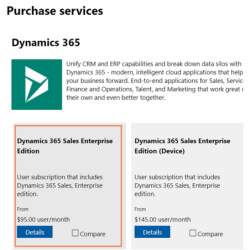 Paquete Dynamics 365 Sales...
