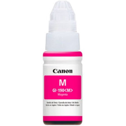 Botella de tinta magenta...