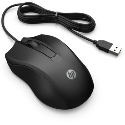 Mouse HP con cable 100 Negro