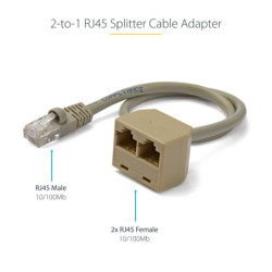 Adaptador de cable divisor...
