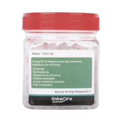 Conjunto de 100 plugs RJ11...