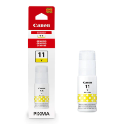 Botella de tinta amarilla...