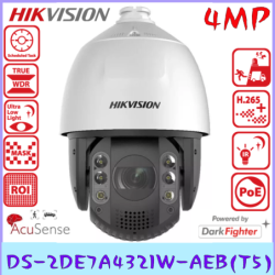 Cámara de Seguridad HIKVISION PTZ IP 4MP con AcuSense y Zoom 32X