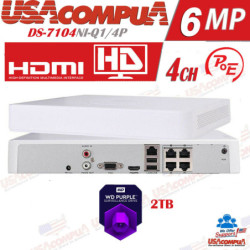 HIKVISION NVR 6MP 4C IP...