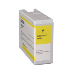 Cartucho de tinta amarilla...