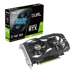 Tarjeta de Video ASUS Dual GeForce RTX3050 6G Gaming - HDMI, DP, DVI, PCI-E 4.0, 3 Años de Garantía