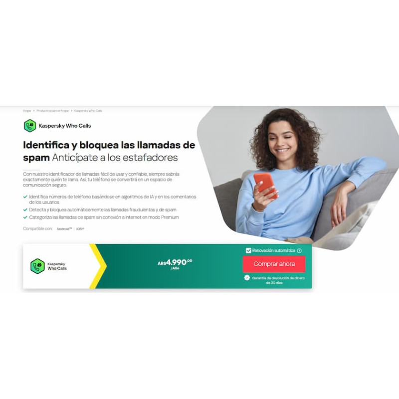 Kaspersky Who Calls - Protección... Kaspersky Who Calls - Protección...