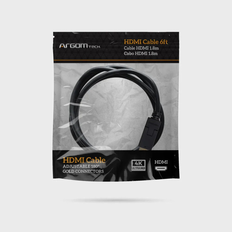 Cable HDMI Argom Giratorio 4K 1.8m... Cable HDMI Argom Giratorio 4K 1.8m...