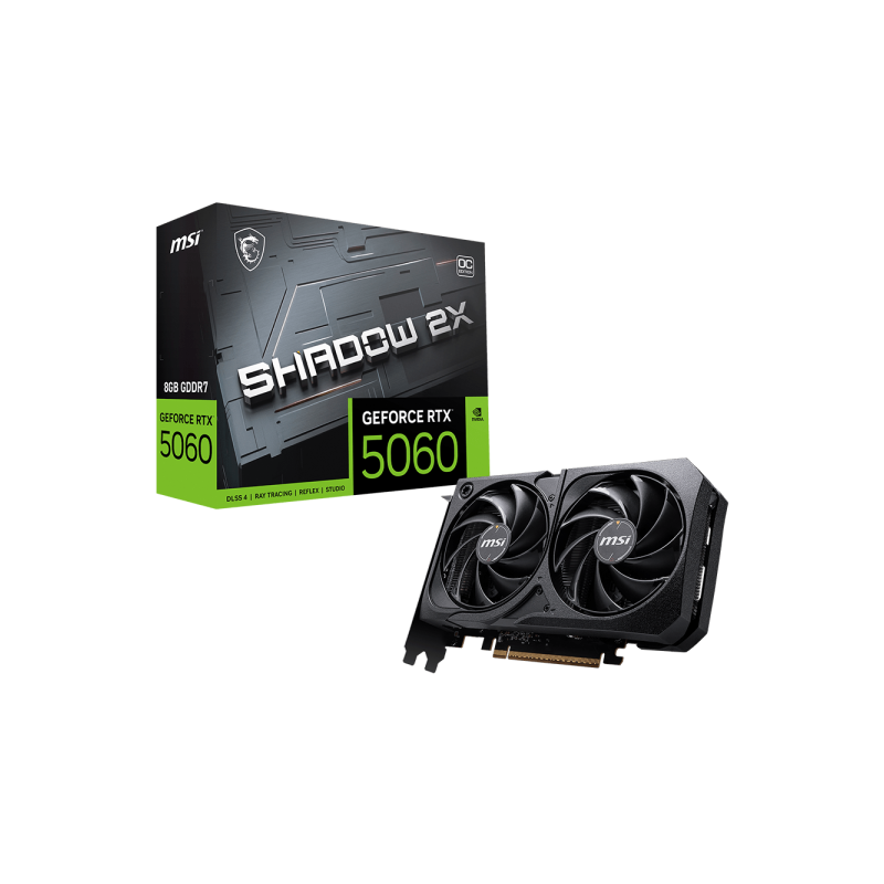 MSI GeForce RTX 5060 8GB Shadow 2X OC... MSI GeForce RTX 5060 8GB Shadow 2X OC...