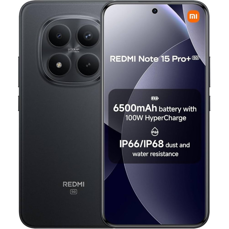 Xiaomi Redmi Note 15 Pro+ 5G 12GB Black Xiaomi Redmi Note 15 Pro+ 5G 12GB Black