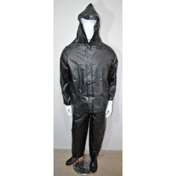 Impermeable Pantalon Chaqueta Negro Con Reflectivo. (C/16, Talla M-L-Xl) Impermeable Pantalon Chaqueta Negro Con Reflectivo. (C/16, Talla M-L-Xl)