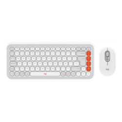 Teclado y Mouse Logitech Pop Icon Blanco: Estilo y Funcionalidad