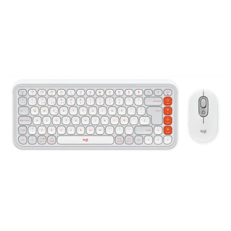 Teclado y Mouse Logitech Pop Icon Blanco: Estilo y Funcionalidad
