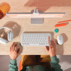 Teclado y Mouse Logitech Pop Icon Blanco: Estilo y Funcionalidad 2