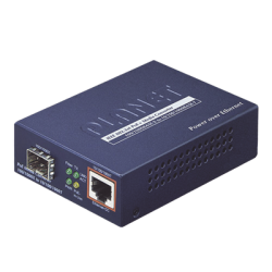 Convertidor PoE IEEE 802.3af/at 10/100/1000BASE-T a MiniGBIC SFP