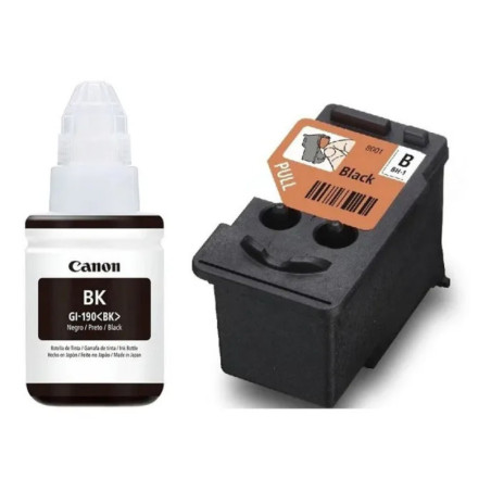 Cabezal de Impresión Canon BH-1 + Botella de Tinta Negra GI-190