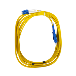 Jumper de Fibra Óptica Monomodo LC/PC a SC/PC Duplex 3 Metros PVC