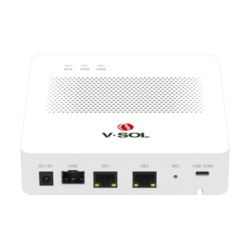 Mini OLT de 1 puerto GPON con 3 puertos Uplink 2 puertos Gigabit Ethernet  1 puerto SFP SFP  hasta 64 ONT ONU