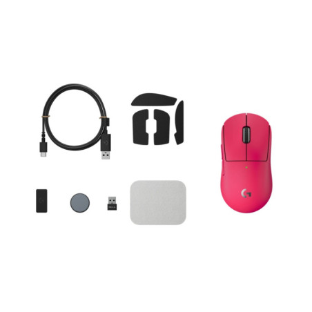 Logitech PRO X SUPERLIGHT 2c Rosa - Ratón Gaming Inalámbrico Ligero
