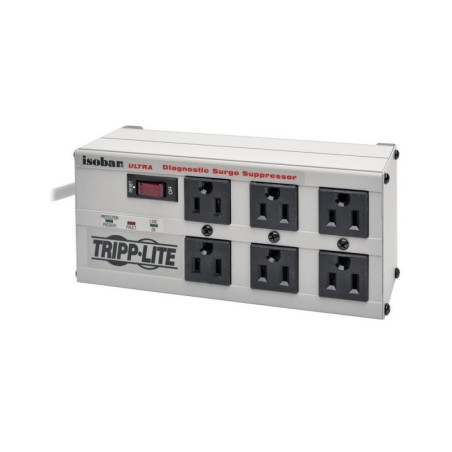 Multitoma TRIPPLITE Supresor de Sobretensiones Isobar con 6 tomacorrientes 183 m 6 pies Supresor de Sobretensiones Isobar c