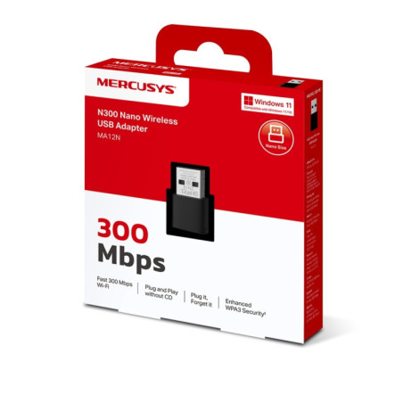Adaptador Nano USB N300 Wi-Fi TP-LINK MA12N