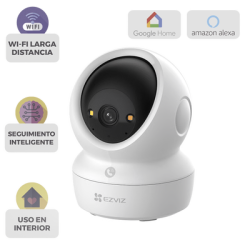 Cámara EZVIZ CS-H6C PRO: Seguridad Interior 3MP Wi-Fi y Audio Bidireccional