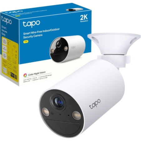 Kit Cámara Seguridad Solar TC82 Tapo A201 2K Panel 25W - Seguridad Inteligente
