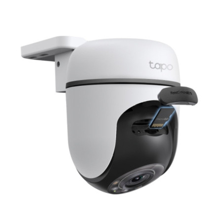 Cámara Seguridad WiFi Exterior PanTilt 2K 360° Visión Nocturna Control Acceso