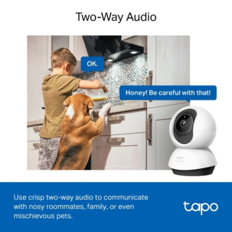 PanTilt AI Home Security WiFi Camera TC72 – Cámara de Vigilancia Inteligente