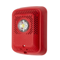 Bocina con Lmpara Estroboscpica Montaje en Pared Color Rojo Nuevo Diseo Moderno y Elegante y Menor Consumo de Corriente