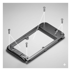 Tapa Trasera de Plástico para Motorola PKT23 - Repuesto Original