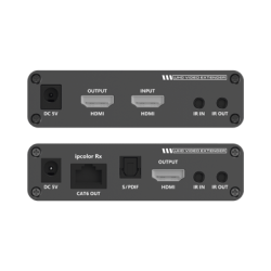 Kit Extensor HDMI hasta 70 metros  HDR10  4K  60 Hz Cat 6 6a y 7  CERO LATENCIA  Salida Loop  IR bidireccional
