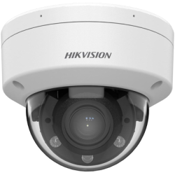 Cmara Domo IP Varifocal Motorizada 2 MP  Smart Hybrid Light  Lente 28 a 12 mm  IR y Luz Blanca hasta 30 m  Micrfon