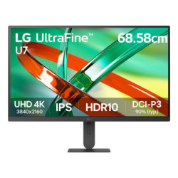 Monitor LG 27U710B-B UHD 4K 27US500-W 3840 X 2160 MARCO COLOR NEGRO Tipo de panel IPS- Formato 169 BASE AJUSTABLE EN ALTURA