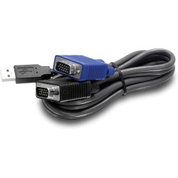 ESTOS CABLES KVM USB DOS EN UNO ESTN DISEADOS PARA CONECTAR EL PUERTO USB DE UN PC A LOS CONMUTADORES KVM TK-803R Y TK-1603R