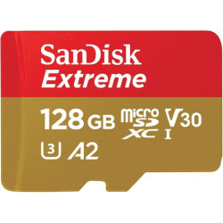 MEMORIA MICRO SD 128GB C10 U3 V30 R W 190 130 MBPS 4K SANDISK EXTREME SDSQXAA-128G-GN6MA Garantia 5 aos