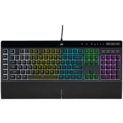 TECLADO PARA JUEGOS CORSAIR K55 RGB PRO ILUMINA SU ESCRITORIO CON RETROILUMINACIN RGB DINMICA DE CINCO ZONAS Y POTENCIA SU
