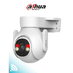 Cmara IP PT WiFi de 3 Megapxeles con audio bidireccional micrfono y altavoz sirena de 110 dB WiFi 6 deteccin de per