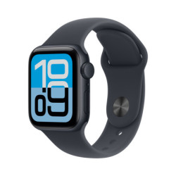 Apple Watch SE 3 GPS 40mm Midnight Aluminium Case with Navy Blue Sport Band - M L