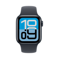 Apple Watch SE 3 GPS 40mm Midnight Aluminium Case with Navy Blue Sport Band - M L 2