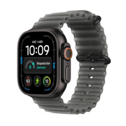 Apple Watch Ultra 4 GPS  Cellular 49mm Black Titanium Case with Burgundy Alpine Loop - M