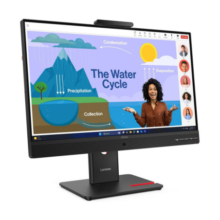 Lenovo ThinkVision T24D-4v 23.8" Full HD 120Hz - Monitor Profesional con Cámara y USB-C