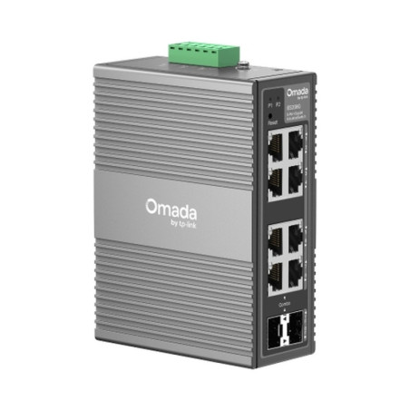 Switch Tplink Omada Industrial Gigabit 8 puertos PoE administrable con 2 puerto SFP